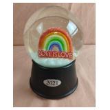 Love Is Love 2021 music box water globes. 2 total