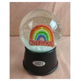 Love Is Love 2021 music box water globes. 2 total