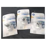 3 GE small halogen bulbs 50W