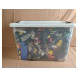 Sterilite tote with legos