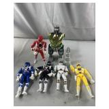 Lot of Vintage Power Rangers Action Figures