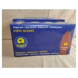 Vinyl gloves. 3-100 ct boxes. Size M