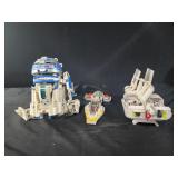 Star wars lego pieces , Droid, fighter jet.