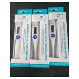 We care 3 digital thermometers