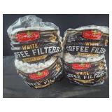 4 pks 200 ct ea basket style coffee filters