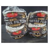4 pks 200 ct ea basket style coffee filters