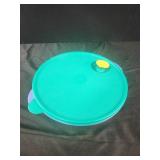 Large Tupperware Blue/Green Divided Meal Keeper