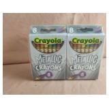 Crayola metallic crayons 8 pk. 12 pks total