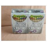 Crayola metallic crayons 8 pk. 12 pks total