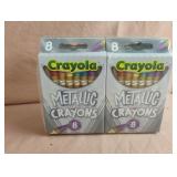 Crayola metallic crayons 8 pk. 12 pks total