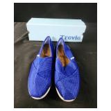 Trevie slide on shoes size 7 womens blue
