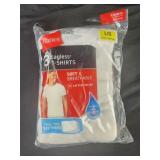 Hanes 3 ct tagless white t shirts size large