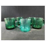 1 Arcoroc France Jardiniere glass ribbed mug in