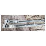 2 new brown 30 in -52" tension rods