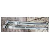 2 new brown 30 in -52" tension rods