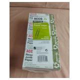 Jumbo paper clips. 8-100 ct boxes