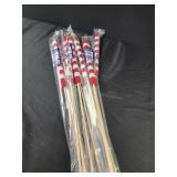 6 packs 2 ct ea USA flags on sticks