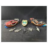 Lego boats and sharks