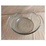 anchor Hocking glass casserole baking dish 9". 2