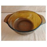 Anchor Hocking Fire-King amber 1 qt baking