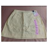 Active skort ladies size S. Yellow