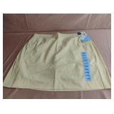 Active skort ladies size L. Yellow