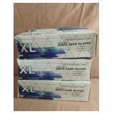 Vinyl exam gloves XL. 3-100 ct boxes