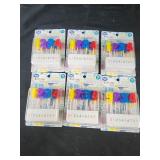 6 packs of birthday candles numbers