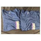 2 Members mark blue tee shirts size XXL v neck ,