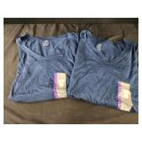 2 Members mark blue tee shirts size XXL v neck ,