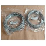 CAT5E UTP patch cord. 7 ft. Gray. 2 total