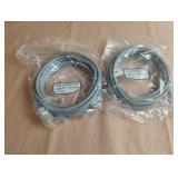 CAT5E UTP patch cord. 7 ft. Gray. 2 total