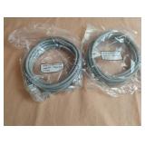 CAT5E UTP patch cord. 7 ft. Gray. 2 total