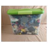 Small tote with handle with legos