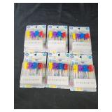 6 packs of birthday candles numbers
