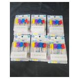 6 packs of birthday candles numbers