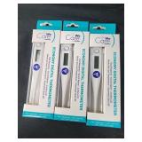 3 digital thermometers