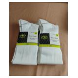 Soccer socks size M. 4 pairs. White