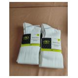 Soccer socks size M. 4 pairs. White