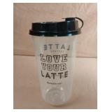 Love Your Latte reusable plastic cups and lids.