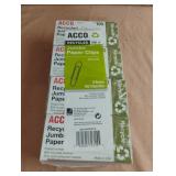 Jumbo paper clips. 8-100 ct boxes