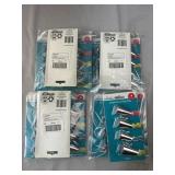 Lot of 4 - 3 Packs Decorating Tips Baking Pieces