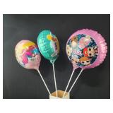 4 kids stick balloons,  Barbie,  LOL, cocomelon