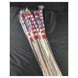 6 packs 2 ct ea USA flags on sticks