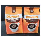2 dunkin medium roast coffee 18 oz each