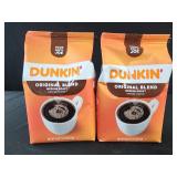 2 dunkin medium roast coffee 18 oz each