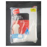 Hanes 3 ct tagless white t shirts size large