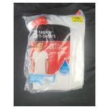 Hanes 3 ct tagless white t shirts size large