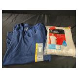 Hanes tagless tee 3 shirts 1 pack, medium v neck