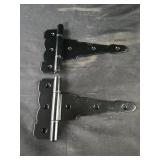 two Nuvo Black Galvanized Steel Heavy Duty